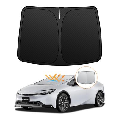Toyota Prius 60 Series Front Windshield Sunshade Generation PRIUS UV No Suction Cups Light Heat Summer UV Easy Installation and Interior with Storage