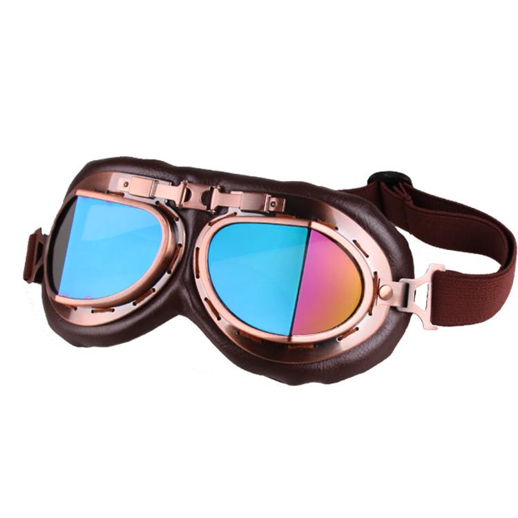 Motorcycle Riding Goggles, Vintage Classic Glasses Outdoor Sports Windproof Goggles Sand Karts