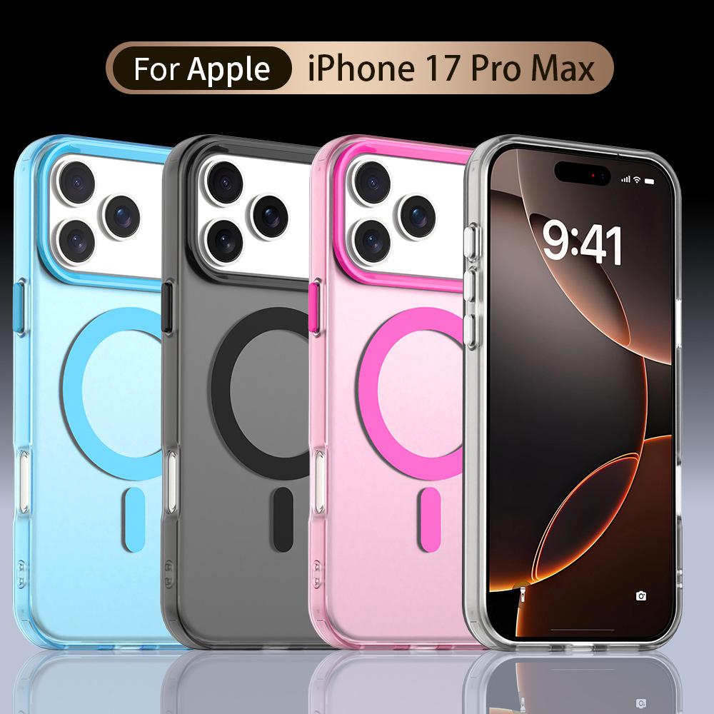 The Candy Series Is Suitable for The Matte Skin Feel of The IPhone17ProMax Phone Case and The Magnetic Anti Drop Protective Case of The Apple 16