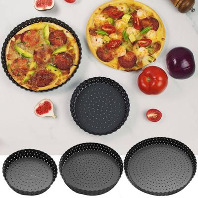 Multipurpose BPA Free Practical Dense Holes Design Round Pizza Baking Pan with Perforated Holes Pizza Tray
