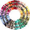 6pcs/lot Colorful Polyester Cross Stitch Embroidery Thread Sewing Skeins Craft Embroidery Line For DIY Handmade Accessories Gift