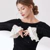 Ruffled Arm Covers Easy to Wear Removeable Sleeves False Sleeves For Office Women Daily Outfit Party Clothing Decoration