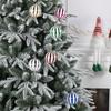 6PCS Durable PVC Christmas Ball Set Multicolor Suspensable Xmas Ornament Ball 6cm 8cm Xmas Baubles Party