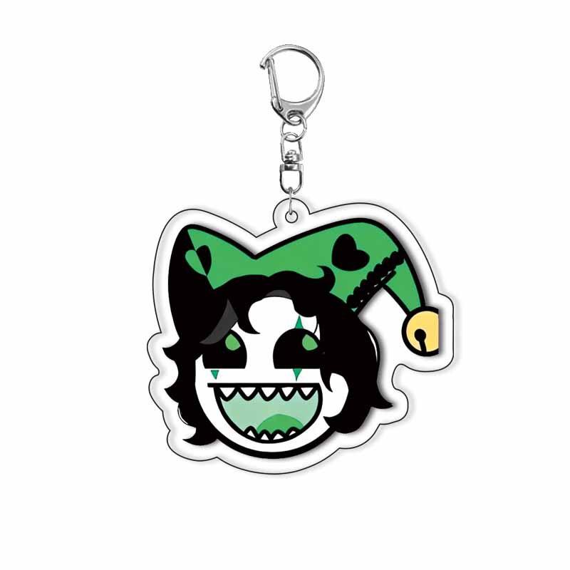 De Freak Circus Acryl Sleutelhanger Pierrot Harlekijn Nar Spel Rol Decoratie Accessoires Tas Hanger Cartoon Verjaardagscadeau