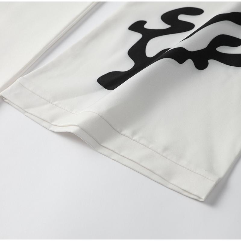 Loose Printed V Neck Women Dress Long Flare Sleeve Side Split Casual Holidays Dresses Spring Summer Elegant Beach Lady Robe