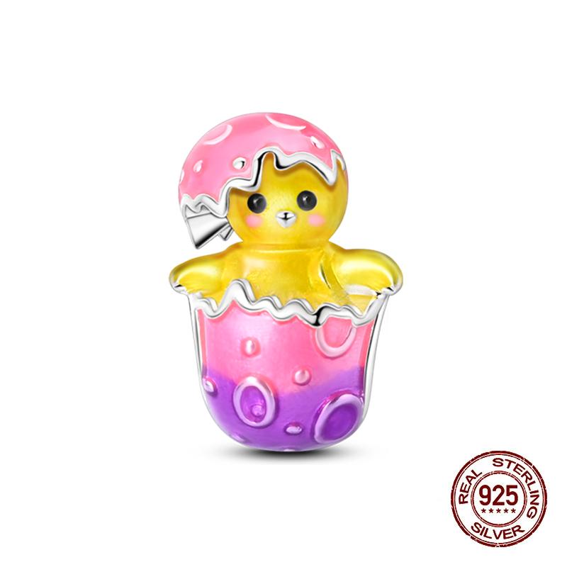 Charms Kupferrosa Katze Eule Tier Herz Zirkonia Charm Perlen Passen Original Armbänder Feiner DIY Schmuck