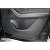 AXIS Door Kick Guard for Mazda CX-80, Flame-Resistant Synthetic Leather Protection Pad, Silver Stitching, Part Kg-mc80-108-sl