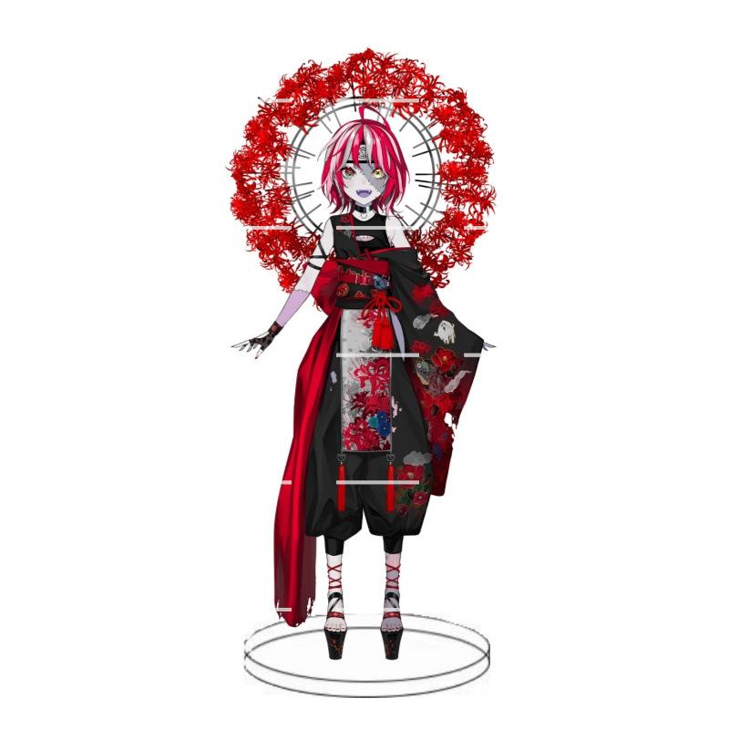 Animation Hololive anchorwoman acrylic insert card white blowing snow summer color festival animation peripheral decoration