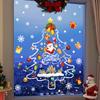 New Christmas Static Wall Stickers - Detachable Christmas Tree Stickers For Bedroom And Living Room Home Decor