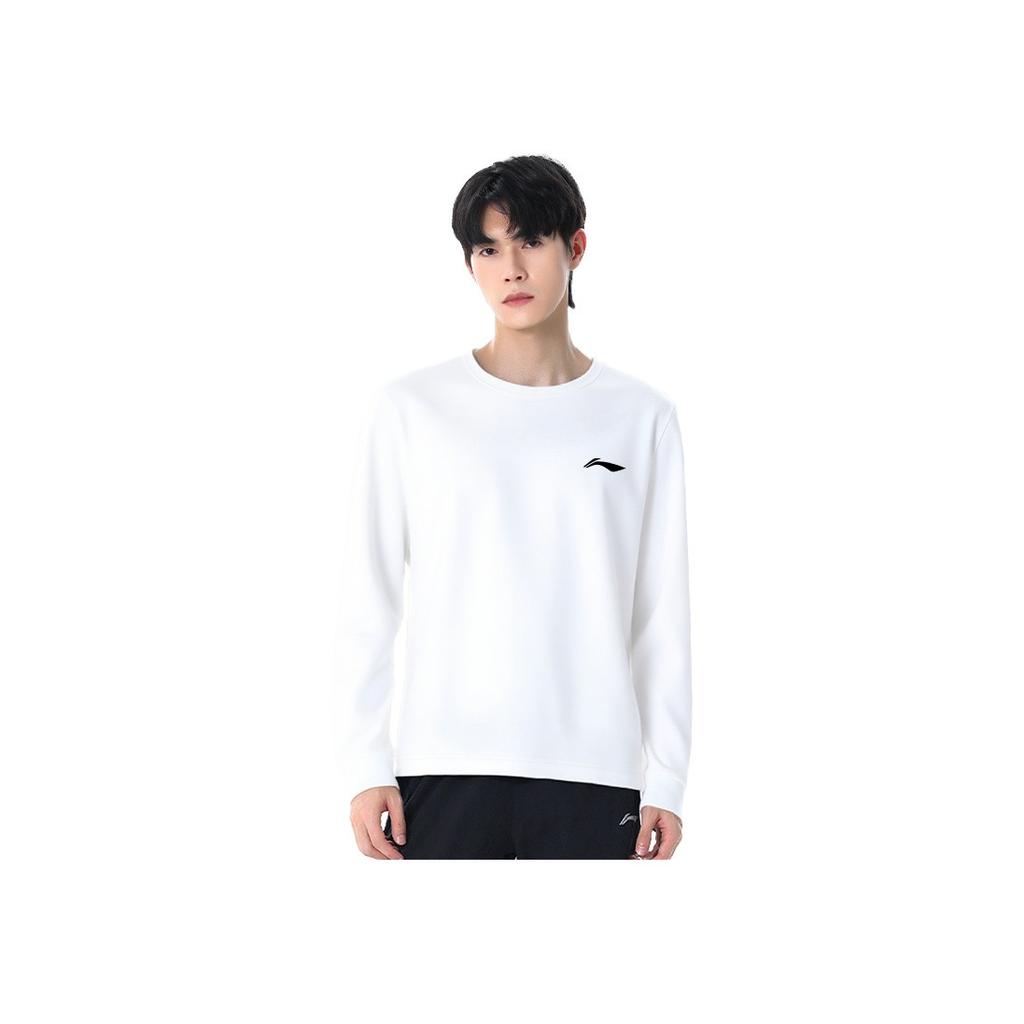Li Ning Solid Color Simple Student Style Sports Casual Long Sleeve Hoodie Unisex hoodie AFDL37-1
