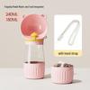 Portable Cute Bear Head Pet Water and Food Dispenser for Outdoor Travel