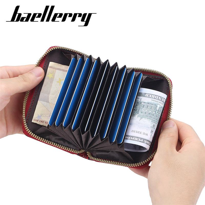 Baellerry Mini organizér na mince PU kůže Pánské Dámské Peněženky na zip Módní držitel na karty