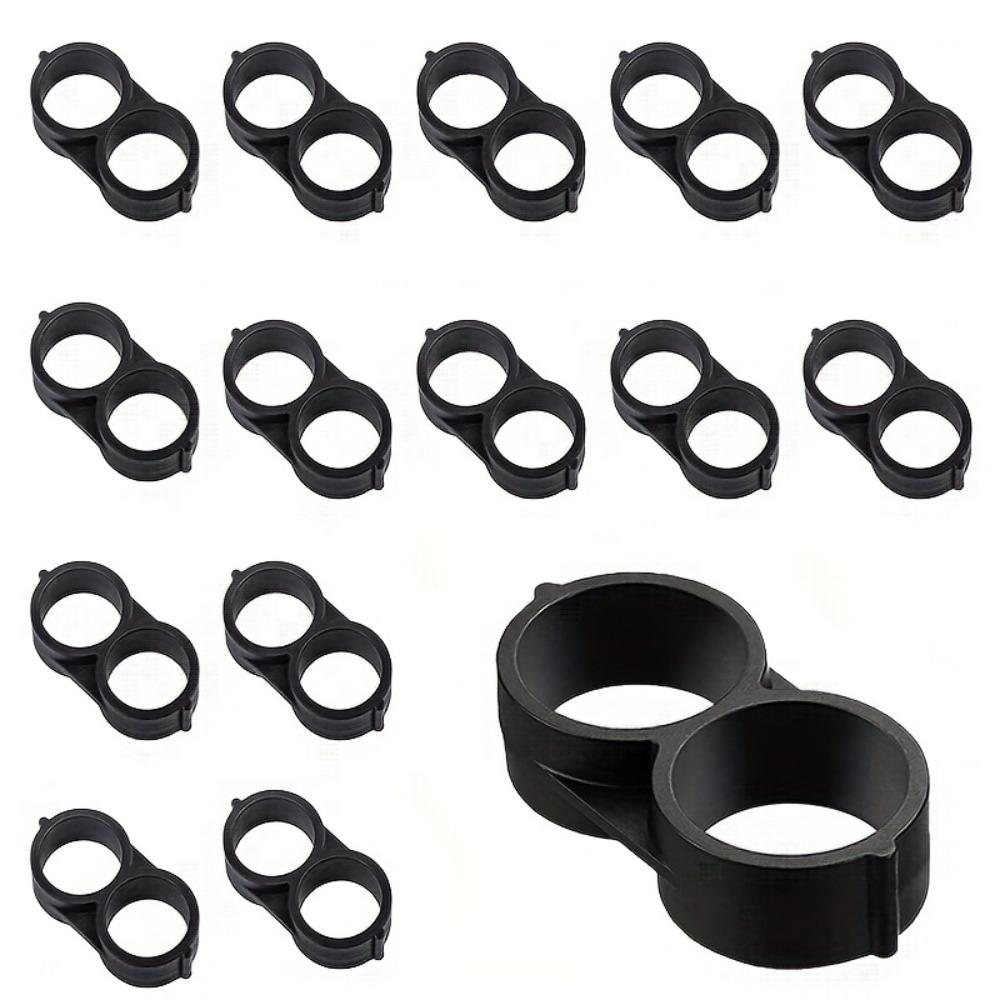 

Соединитель для капельного полива 15 штук Подходит для капельной трубки 1/2 дюйма Садовый полив чёрный