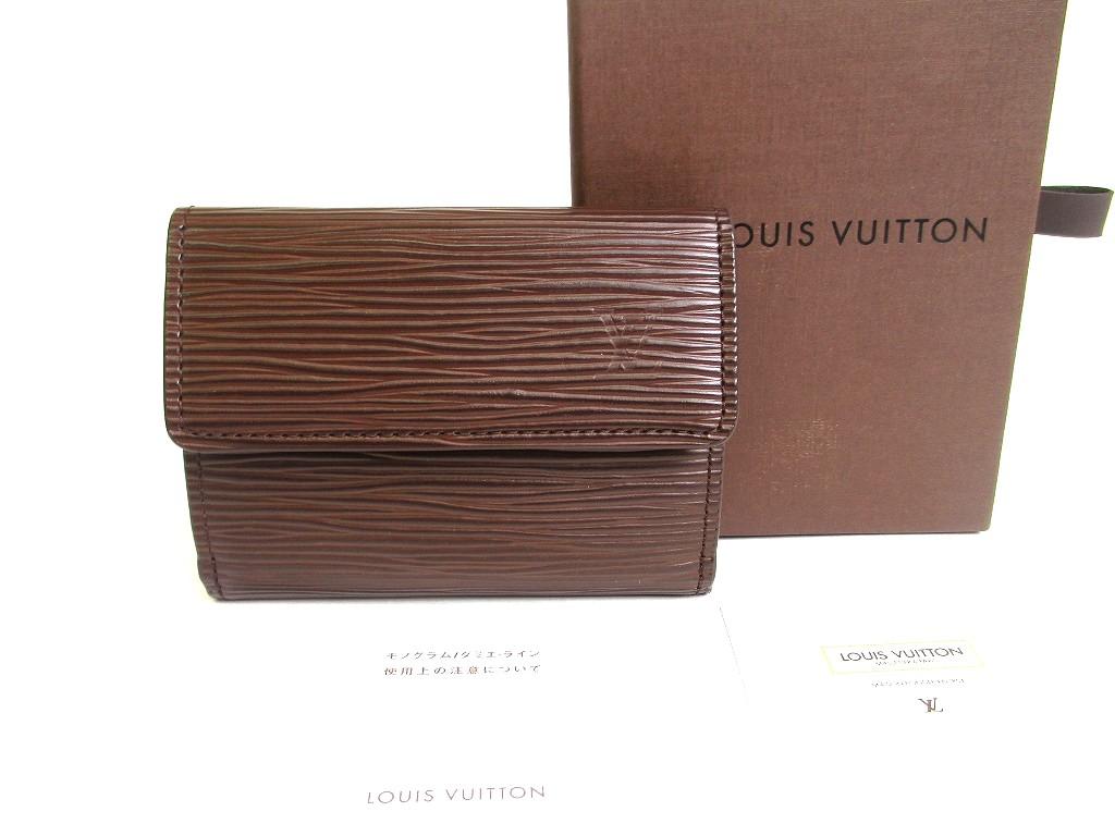 

Authentic LOUIS VUITTON Epi Mocha Leather Coin Purse Ludlow #a790 Refurbished