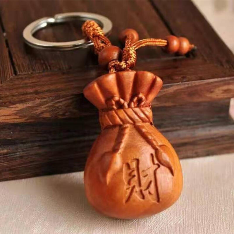 Peach Tree Double-Sided Lucky Bag Keychain, a New Year's Gift to Wish Success