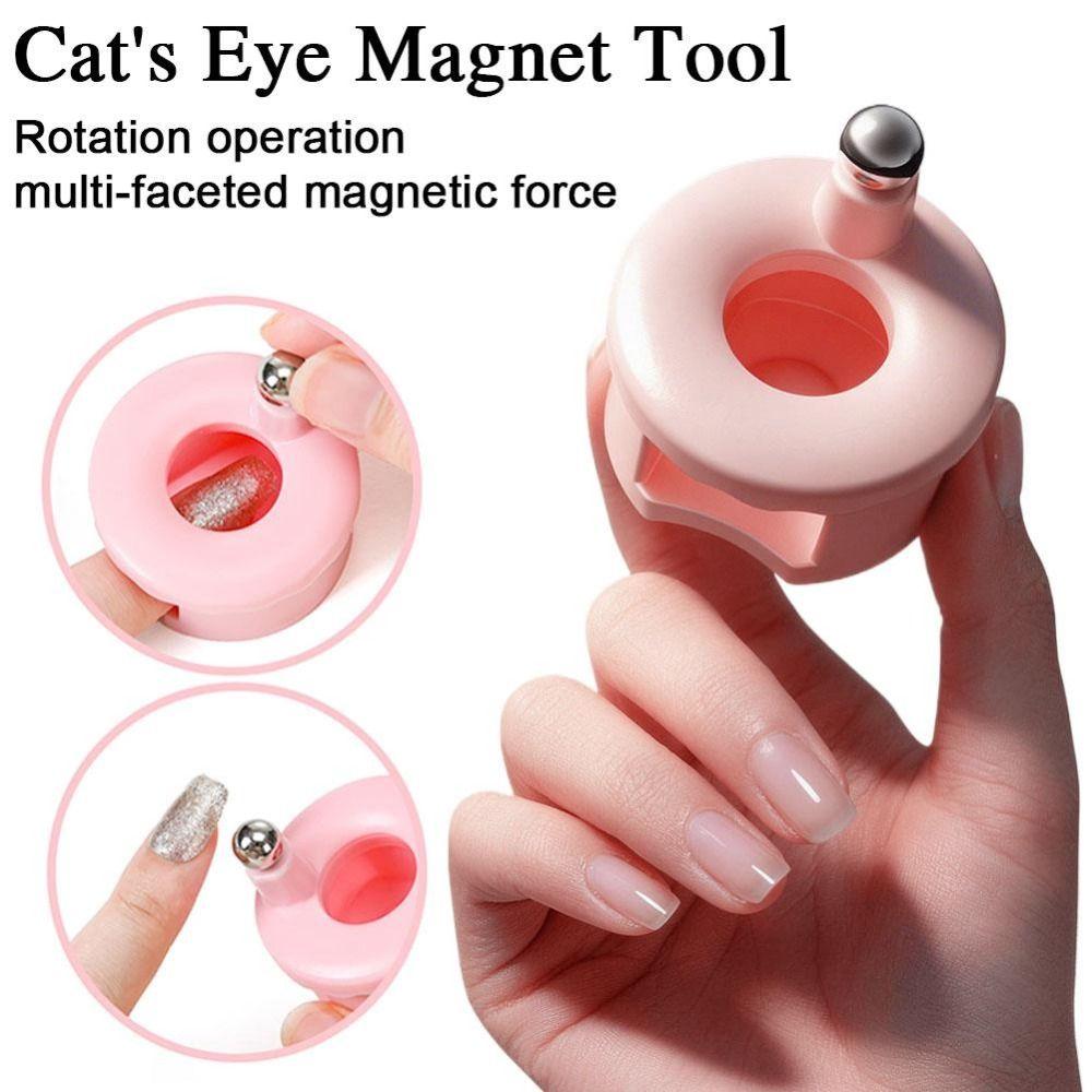 Strong Magnetic Rotating Cat Eye Magnet Multi Facet Cat Eye Nail Manicure Tool Beginner Use