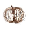 Handcrafted Hollow Wicker Pumpkin Decoration Natural Vine Material Halloween Autumn Seasonal Tabletop Accent for Home or Office Display