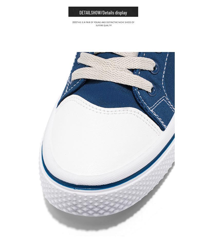 Men's Canvas Skateboard Shoes: 2026 Spring Breathable Low-Top, Lightweight, Versatile, Sports Casual.