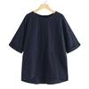 Taglia Larga 5xl Camicetta Casual in Cotone e Lino da Donna Top Bianchi da Donna Camicie Primavera Estate Bluse Top e Camicette Larghe da Donna