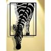Metal Zebra Wall Art Decor Handcrafted Iron Modern Farmhouse Living Room Office