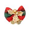 Christmas Bow with Bells 10-Piece Set Festive Holiday Christmas Tree Wreath Decor Gift Ornament Christmas Party Home Decor