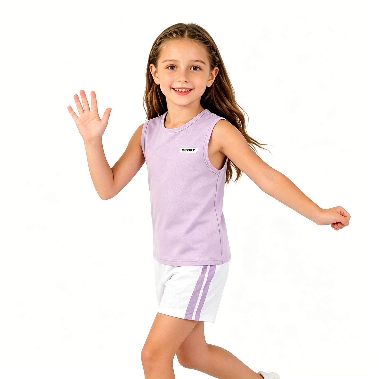 Kids Sport Quick-Dry Outfit Set for Boys and Girls Activewear 120