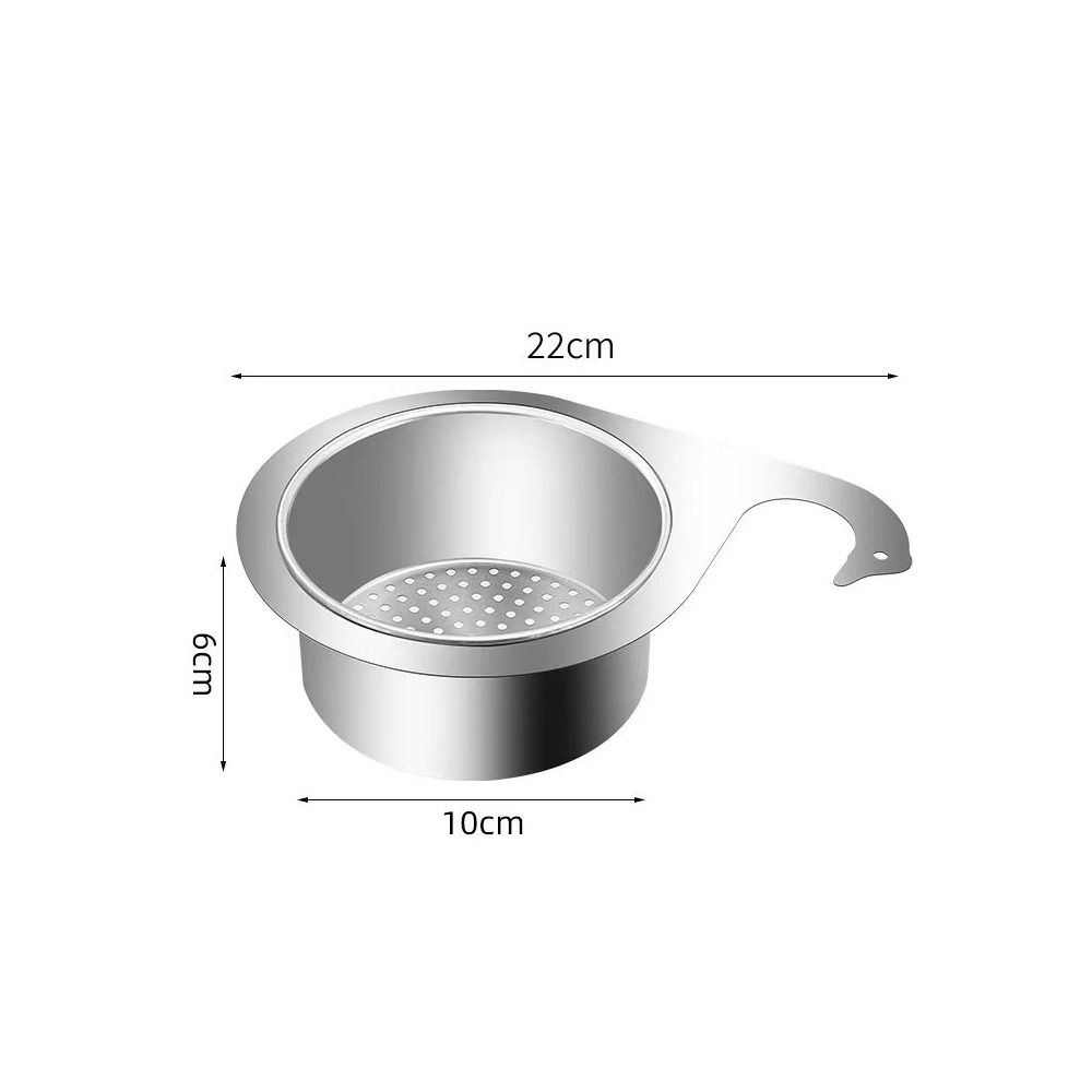 Draining Basket for Sink Multifunctional Swan Drain Strainer Basket Faucet Hanging Fruits Strainer Colander Home Basin Organizer