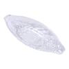 2pcs Large Size Dessert Plate Acrylic Salad Serving Bowl Boat Shaped Ice Cream Bowl  Restaurants