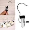 5Pcs Home Accessories Laundry Metal Hook Clothes Pin Boot Shoes Hanger Hold Clip for Bathroom Kitchen Supplies Small Tools