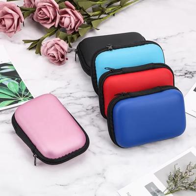 Portable Earphone Case Mini Electronic Organizer Bag For Usb Cable Charger Headphone Storage Shockproof Travel Pouch