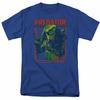 Predator Retro Predator T Shirt Licensed Sci-Fi Alien Movie Retro Tee Royal Blue Unisex T-Shirt