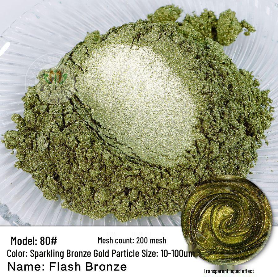 120 Color Chameleon Pearlescent Mica Powder for Epoxy Resin, Paint, and Watercolor