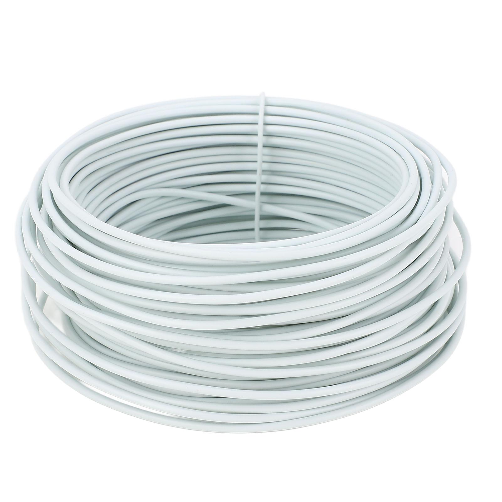 

Оцинкований залізний дріт для зв язування металевий, гнучкий для ПВХ телекомунікаційного кабелю 1,5 мм x 20 м з круглим отвором