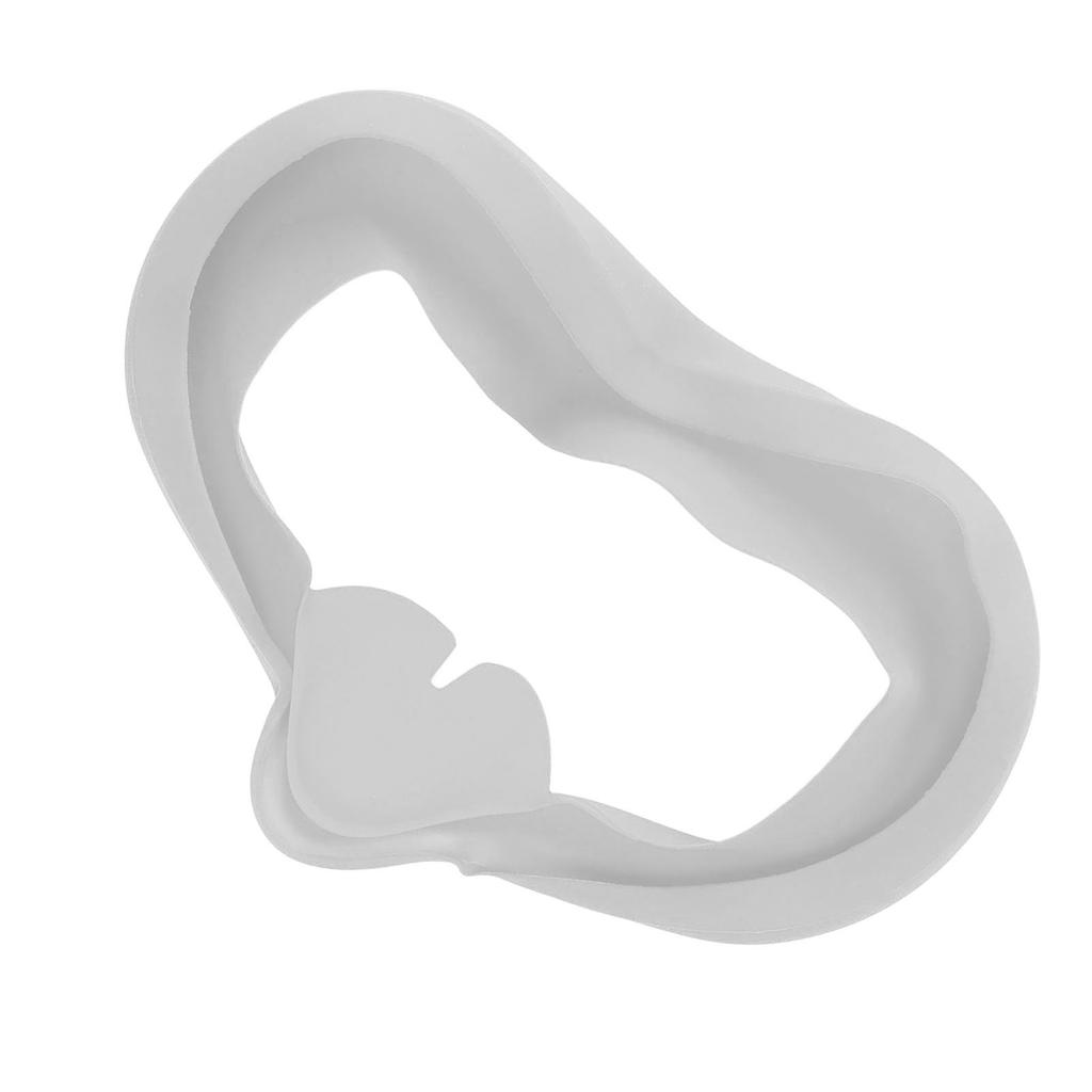 VR Glasses Silicone Eye Mask for Oculus Quest 2 Breathable Anti Sweat VR Protective CoverWhite