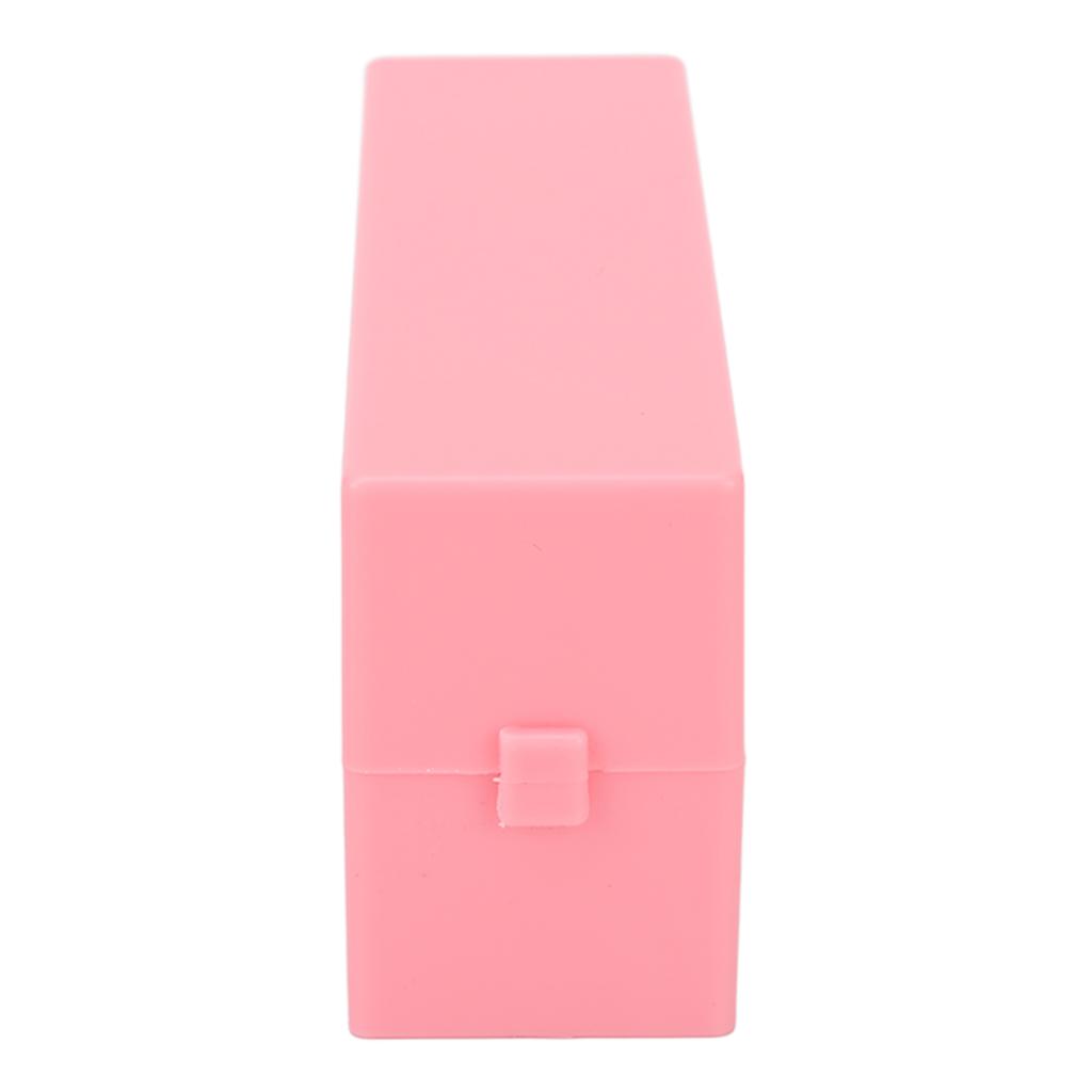 30 Holes Nail Drill Bits Holder Dustproof Acrylic Cover Manicure Tools Space Saving Nail Grinding Bits Container