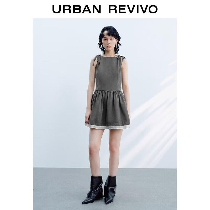 Casual Sweet Cool Sleeveless Tie-Dye Contrast Dress XL