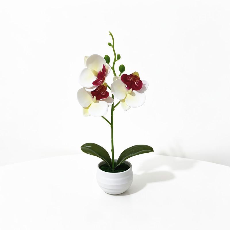 Butterfly Orchid Artificial Plant Home Decor With Plastic Leaves For Living Room And Office