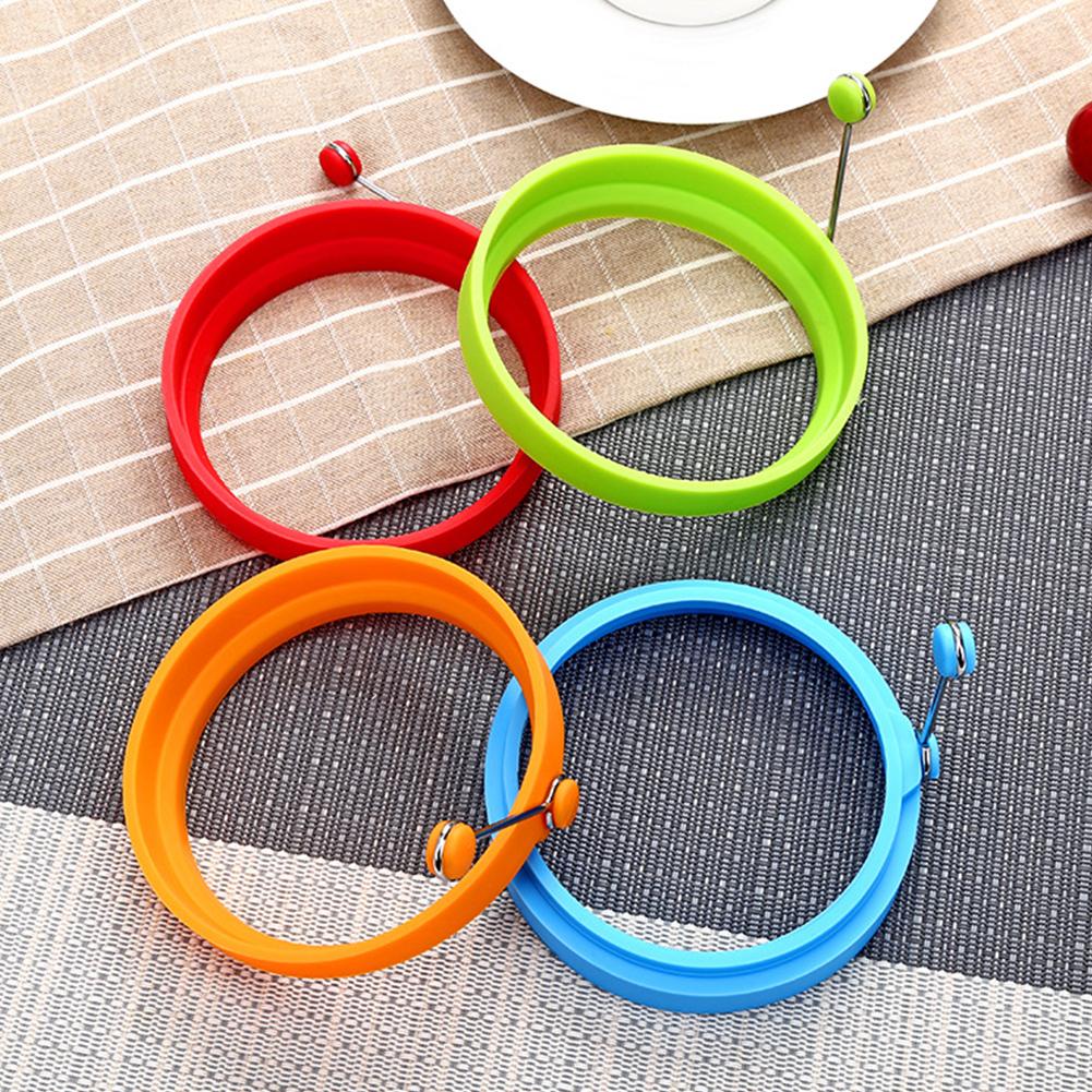 Silicone Egg Rings Omelette Maker Mold Non Stick Pancake Baking Mold Easy Clean Pancake Mould for Cooking Breakfast Frying Tool