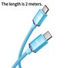 1PC 120W Fast Charging Braided Dual Typec Data Cable PD Flash Charging C to C Charger Cable