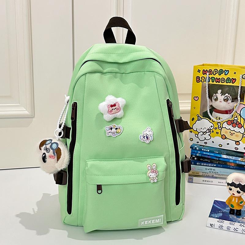 Japanese Backpack Women's New Fashionable Large-capacity Computer Backpack Simple and Versatile Junior High School Student Schoolbag