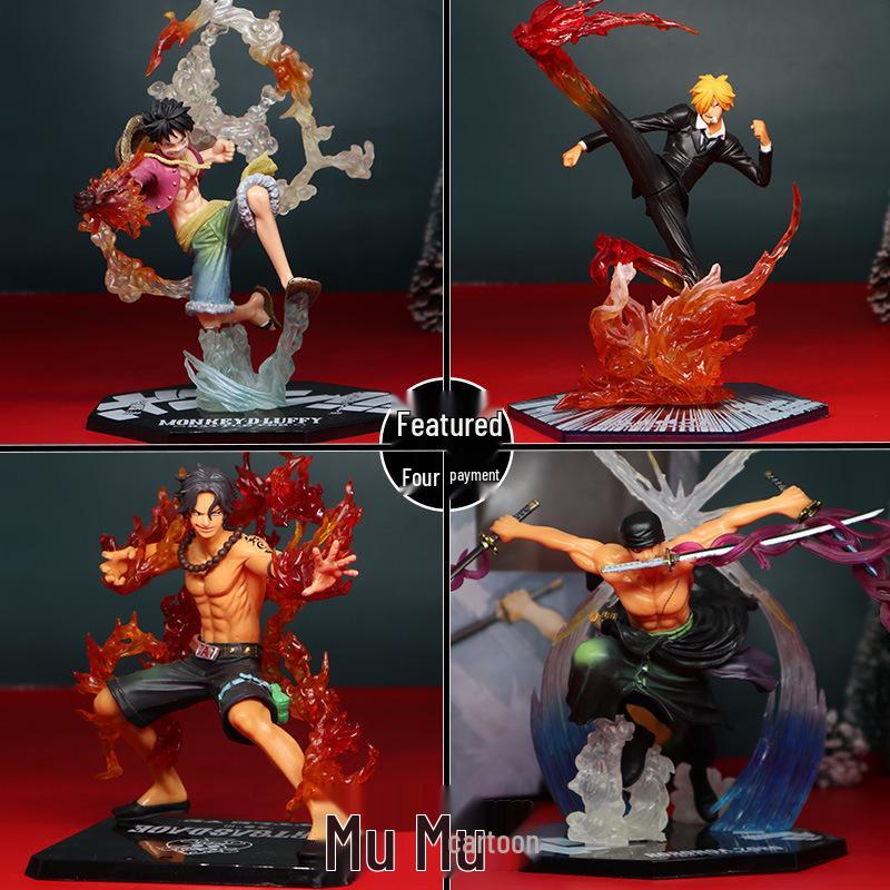 Limited Edition Luffy, Empress, Sanji, Zoro, Ace Figure Set – Handcrafted Collectible Models