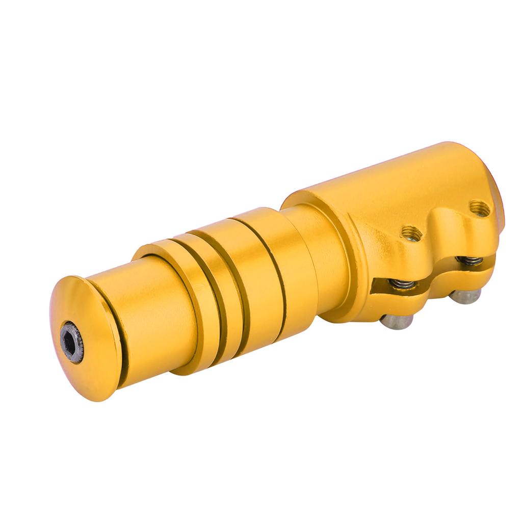 Bicycle Mountain Bike Handlebar Fork Stem Riser Rise Up Extender Extension Adaptor Parts (Gold)