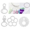 50Pcs Embroidery Floss Thread Drops Embroidery Floss Organization Sewing Bobbin Storage Clear for Office Home Studio Enthusiasts