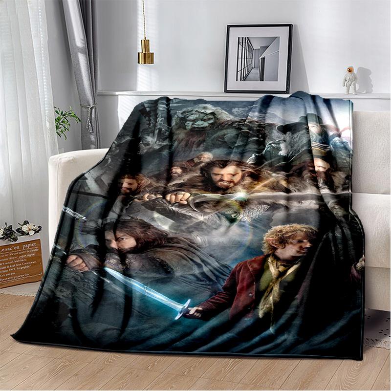 Movie L-Lord of The Rings H-Hobbit Soft Plush Blanket,Flannel Blanket Throw Blanket for Living Room Bedroom Bed Sofa Cover Child
