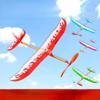 1 Set Elastic Rubber Band Powered Flying Airplane Plane Glider Educational Sciences DIY Assembly Toys for Children Kids