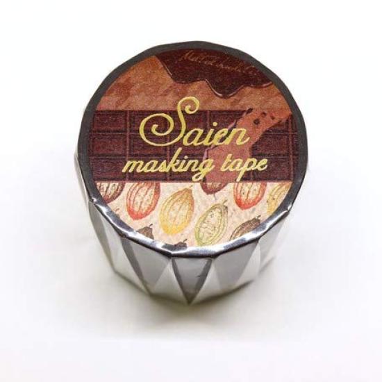 

Kamiiso Маскирующий шоколад Сделано в 15 мм шириной x 3 ленты, Набор из 3 узоров, Япония, Прибл.. Роллы, UR-2004 шоколадный