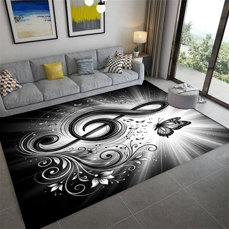 2025 New Treble Clef Carpet Rug for Living Room Bedroom Home Sofa Decoration,Kids Play Non-slip Floor Mat