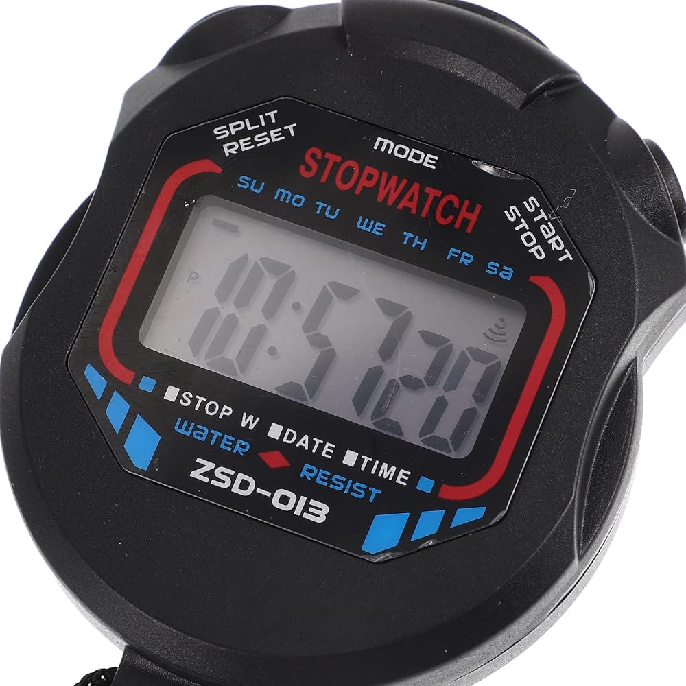 iplusmile stopwatch timer watch waterproof silent alarm multi-function stopwatch wristwatch with ...