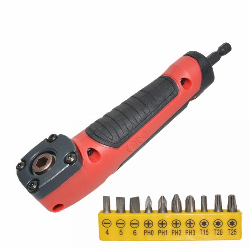 New 1/4 Right-Angle High-Torque Adapter for Electric Drill and Screwdriver, Right-Angle Operation Tool