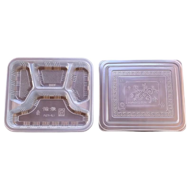 Disposable 4-Compartment Takeaway Meal Boxes